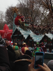 Santa closing the parade
