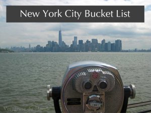 NYC Bucket List 